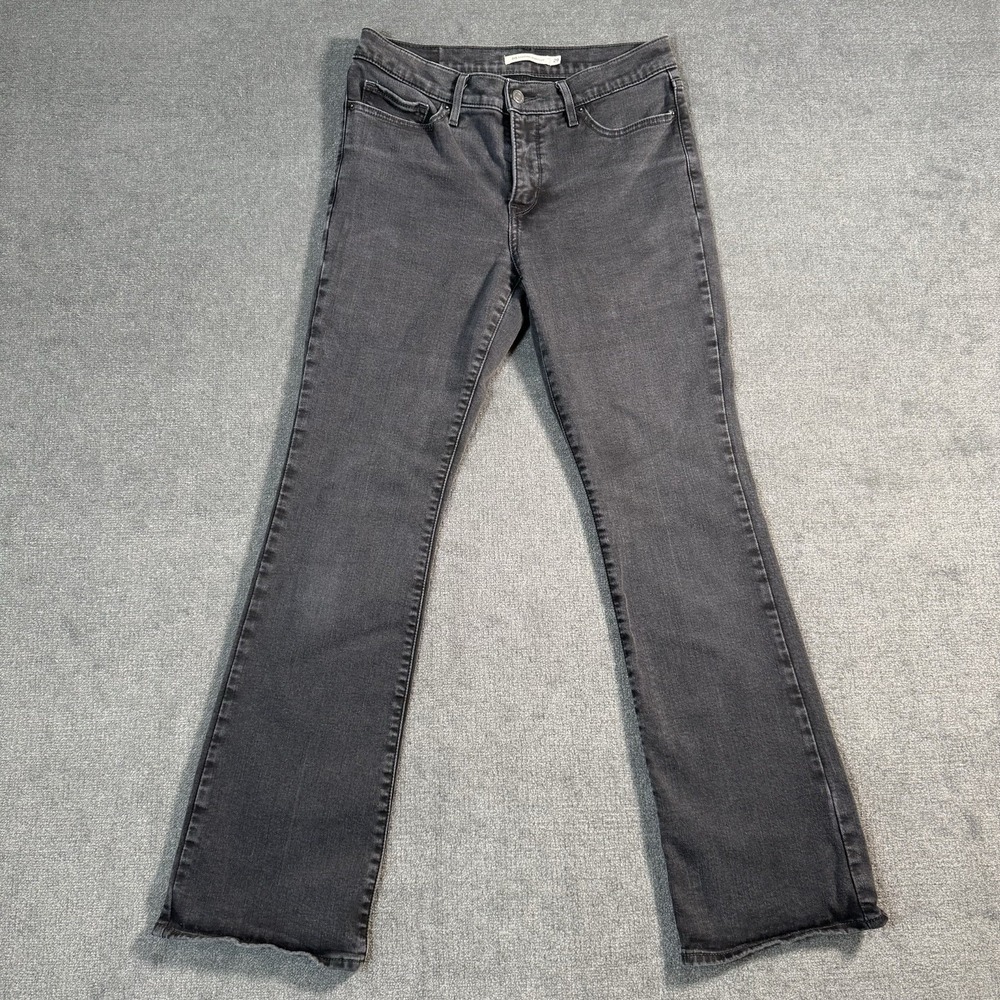 Levi's 315 Shaping Bootcut Jeans Women's Size 29x32 Black Dark Wash Stretch